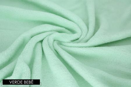 Imagem de Cobertor manta microfibra solteiro verde claro 140 x 220 cm - verde claro - solteiro