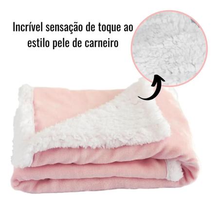 Imagem de Cobertor Manta Soft Para Bebê Coberdrom de Nenem - Microfibra Aveludada Infantil Menina/o