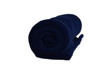 Imagem de Cobertor Microfibra Bebê Liso Azul Marinho