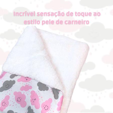 Imagem de cobertor para bebê coberta coberdom com sherpa cobertor dupla face quentinho pra menino/menina
