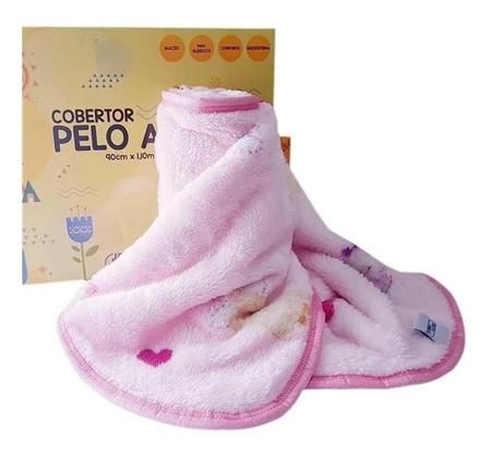 Imagem de Cobertor Para Bebê Pelo Alto Jolitex Antialérgico Gatinha