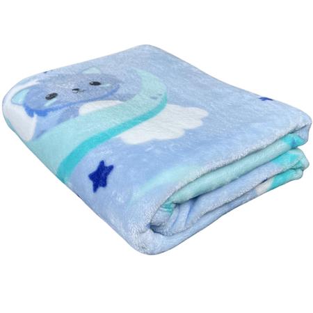 Imagem de Cobertor Para Bebe Recem Nascido Blue Menino Azul Enxoval - Etruria