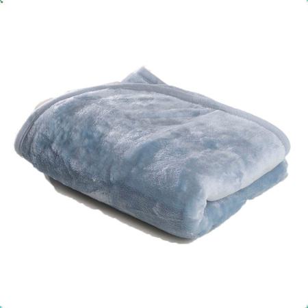 Imagem de Cobertor para Berço Liso Flannel Super Macio 300g/m² Azul Happy day Sultan