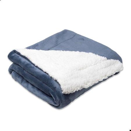 Imagem de Cobertor para Berço Sherpa Hiper Macio 400g Indigo Happy Day Sultan