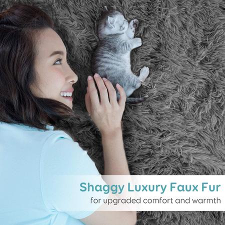 Imagem de Cobertor pesado Topblan Super Shaggy Faux Fur 9kg