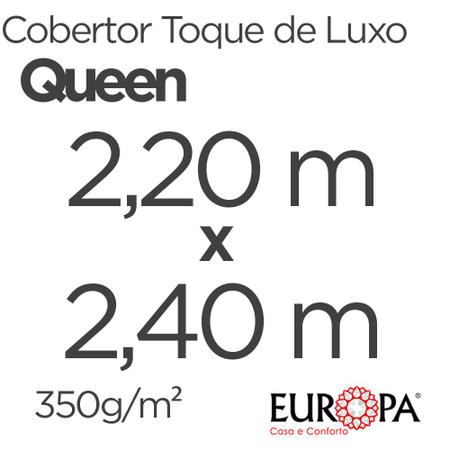 Imagem de Cobertor Queen Size Europa Toque de Luxo 220 x 240cm - Rosa Malva
