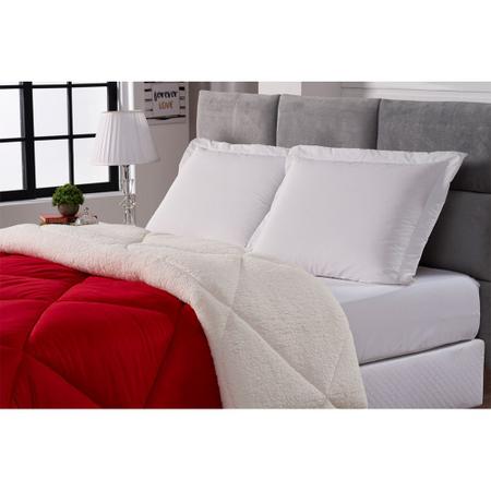 Cobertor Sherpa Sweet Dupla Face Tamanho Queen Vermelho e Palha Casa Dona Imagem de Cobertor Sherpa Sweet Dupla Face Tamanho Queen Vermelho e Palha Casa Dona