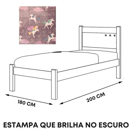Manta cobertor solteiro infaltil que brilha no escuro menina unicornio pink  - BH ENXOVAIS - Manta Infantil - Magazine Luiza