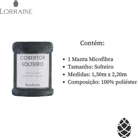 Imagem de Cobertor Solteiro Super Soft Sultan Sonhare 300g 1,50x2,20m