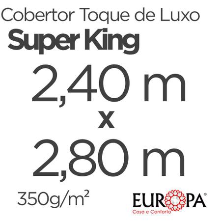 Imagem de Cobertor Super King Size Europa Toque de Luxo 240 x 280cm - Rosa Malva