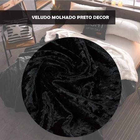 Imagem de Cobertor Super King Veludo Preto E Pele De Carneiro 300X300