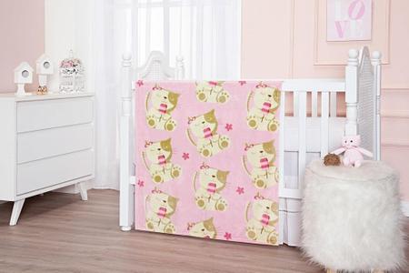 Imagem de Cobertor Toque de Seda Baby Flannel - Rosa MIA (90 x 110 cm)