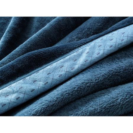 Imagem de Cobertor Toque Extra Macio King - Azul Chevron - Altenburg