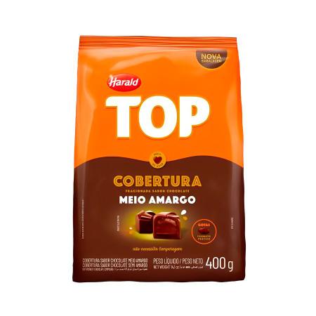 Imagem de Cobertura em Gotas Meio Amargo - Top - 400g - 1 unidade - Harald - Rizzo