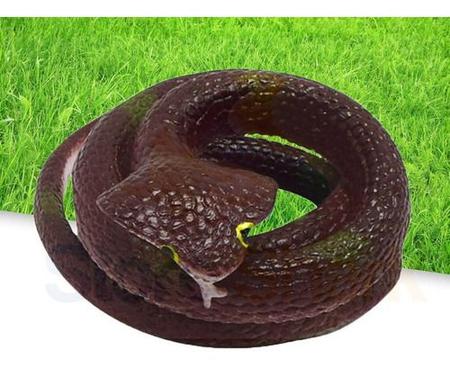 Imagem de Cobra De Borracha Serpente Macia Pegadinha Brinquedo 115 Cm