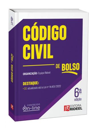 Imagem de Código Civil - CC de Bolso - 6ª Edição (2023) - RIDEEL EDITORA ( BICHO ESPERTO )