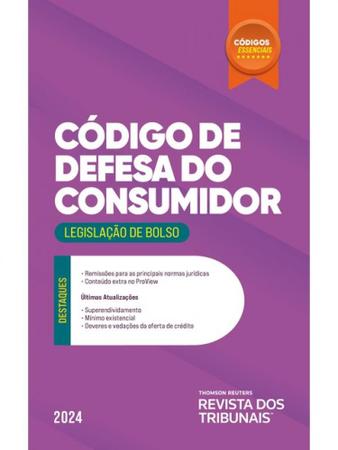 Imagem de Código de defesa do consumidor - códigos essenciais - legislação de bolso - 2024