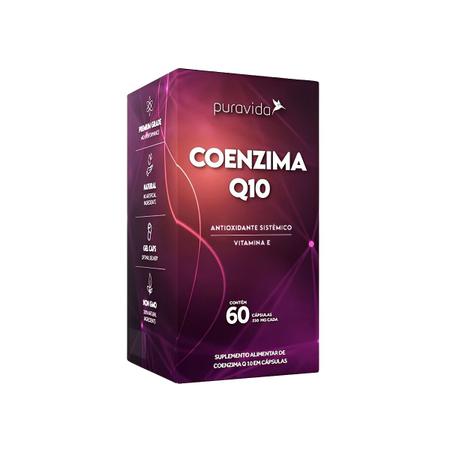 Imagem de Coenzima Q10  Com Vitamina E  60 Cápsulas  Puravida