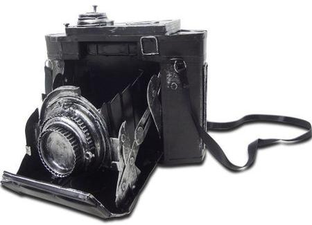 Imagem de Cofre Camera Fotografica Vintage Retro De Ferro Fundido 16cm (CJ-020)