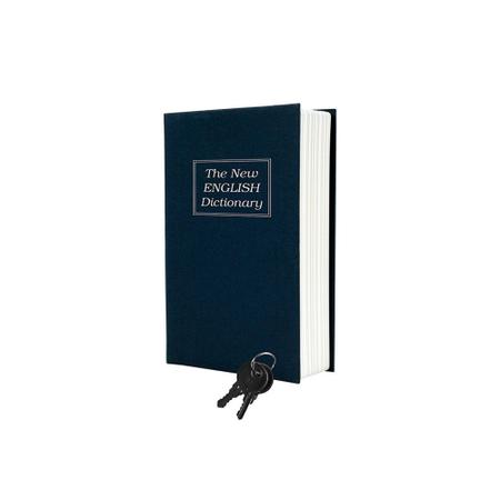 Cofre Camuflado Em Formato De Livro Dicionário de Inglês Com Chave