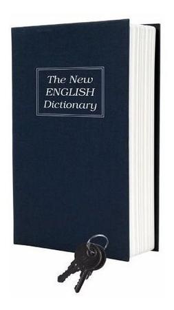 Cofre Livro Camuflado Formato Dicionário Inglês Dinheiro