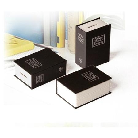 Imagem de Cofre livro de segurança camuflado dicionario com 2 chaves pequeno porta joias e dinheiro mini luxo