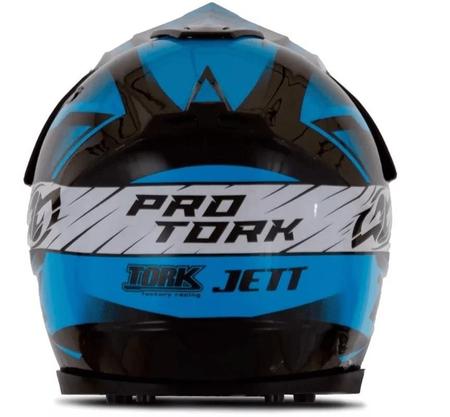 Imagem de Cofre Pro Tork Mini Capacete Factory Edition Cross Azul