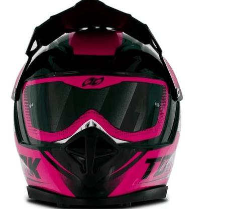 Imagem de Cofre Pro Tork Mini Capacete Factory Edition Cross Rosa