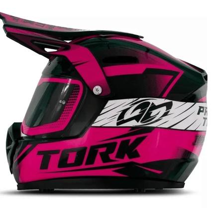 Imagem de Cofre Pro Tork Mini Capacete Factory Edition Cross Rosa