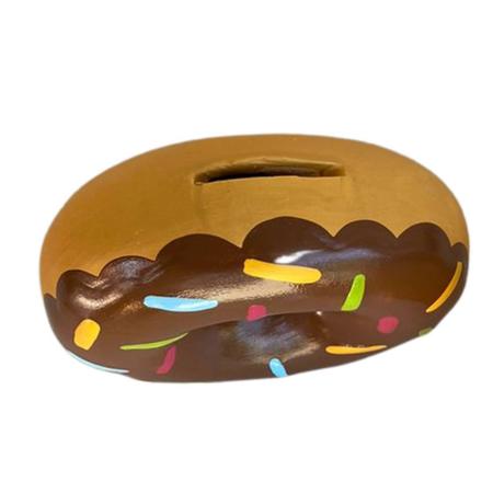 Imagem de Cofrinho Donuts Cerâmica Resistente Decoração Porta Moedas