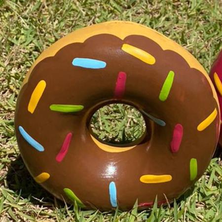 Imagem de Cofrinho Donuts Cerâmica Resistente Decoração Porta Moedas