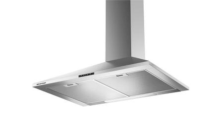 Imagem de Coifa de Parede Brastemp 60 cm Inox piramidal 4 bocas com duplo filtro - BAI60BR