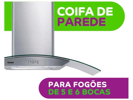 Imagem de Coifa de Parede Consul 90cm Inox 5 e 6 Bocas