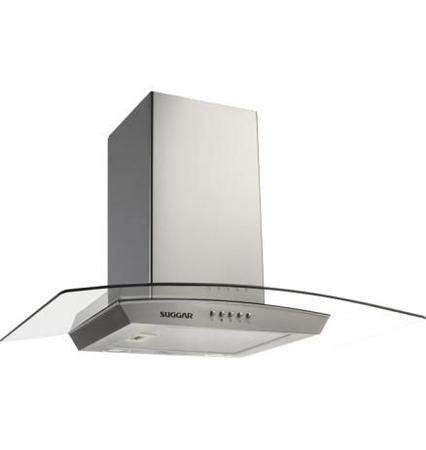 Imagem de Coifa De Parede Suggar Esmeralda 90cm Inox e Vidro 110V .TP0391IX