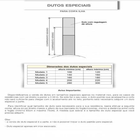 Imagem de Coifa Retangular Ilha Fogatti 120cm Inox