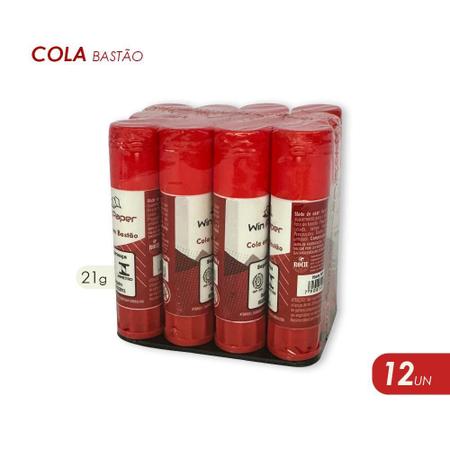 Imagem de Cola Bastão 21G Com 12 Unidades