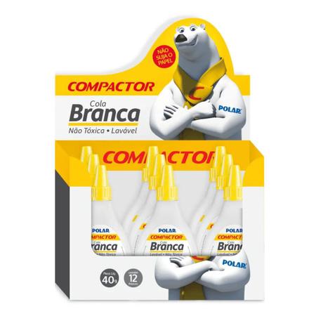 Imagem de Cola Branca 40g Polar Compactor 12 unidades Atacado