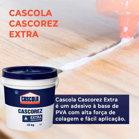 Imagem de Cola Branca Líquida Extra 10kg Cascola Cascorez Kit C/ 2