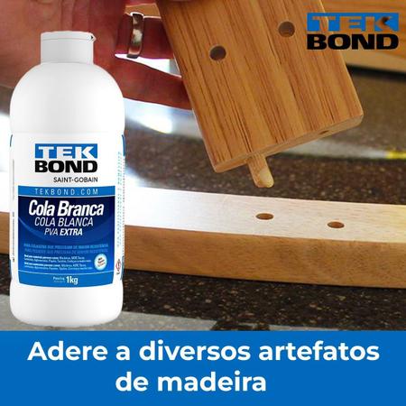 Imagem de Cola Branca Pva Extra Forte Tekbond Alta Resistência 3kg