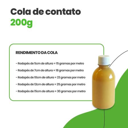 Imagem de Cola de Contato 200g Para Boiseries/Ripados/Rodapés/Multiuso