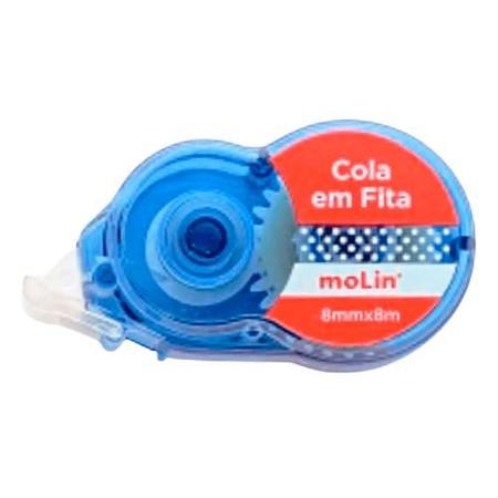 Imagem de Cola em Fita permanente Molin 8mmX8M embalagem Azul