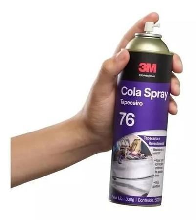 Imagem de Cola em spray para tapeçaria secagem rápida spray 76 3m