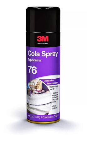 Imagem de Cola em spray para tapeçaria secagem rápida spray 76 3m