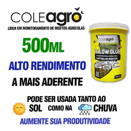 Imagem de Cola Entomológica Amarela 500ml Yellow Glue Coleagro