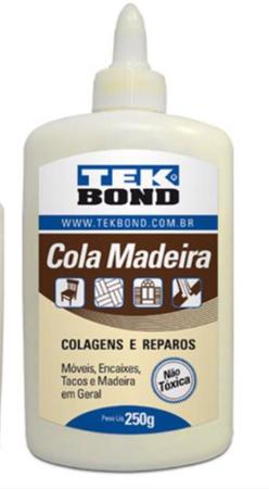 Imagem de Cola madeira repara movéis e materiais porosos 250g - TEK BOND