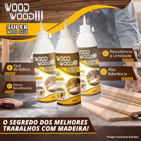 Imagem de Cola para Madeira MDF Atóxica Wood Wood 3 497g