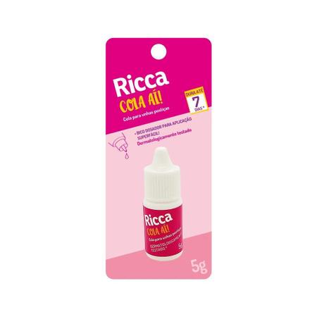 Imagem de Cola para Unhas Postiças 5g Bico Dosador Dura 7 Dias Ricca