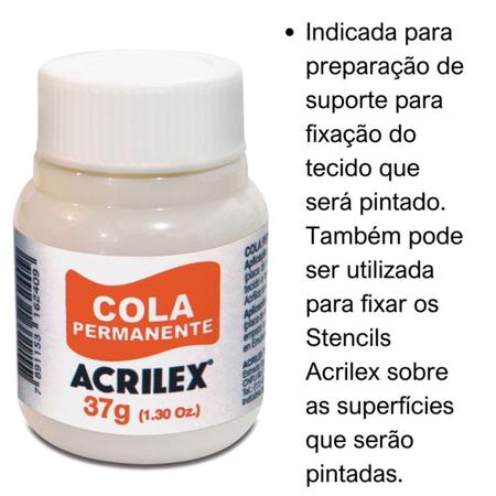 Imagem de Cola Permanente para Tecido Acrilex 37g