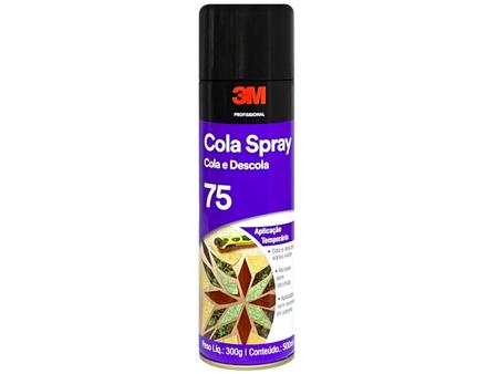 Imagem de Cola Spray 75 Removivel 3M Cola e Descola 500ML Transparente