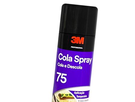 Imagem de Cola Spray 75 Removivel 3M Cola e Descola 500ML Transparente